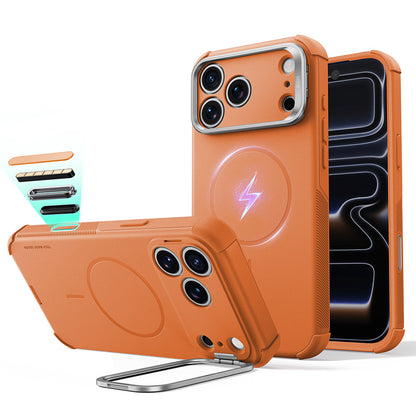 Husa MagSafe pentru Apple iPhone 18 Pro / 17 Pro, ESR, Cyber Armor Kickstand, Portocalie