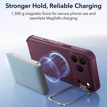 Husa MagSafe pentru Apple iPhone 18 Pro / 17 Pro, ESR, Cyber Armor Kickstand, Visinie Inchis Satinata