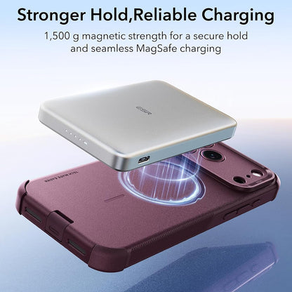Husa MagSafe pentru Apple iPhone 18 Pro / 17 Pro, ESR, Cyber, Visinie Inchis Satinata