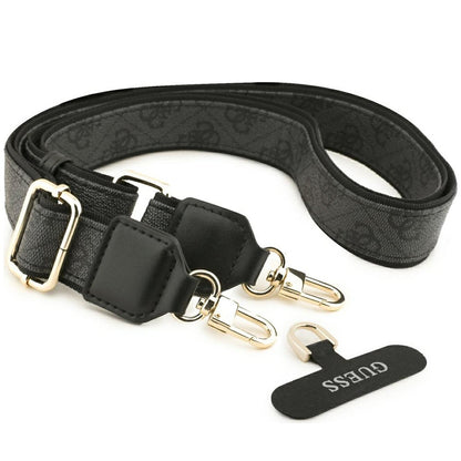 Husa MagSafe pentru Apple iPhone 18 Pro / 17 Pro, Guess, 4G Cardslot & Big Strap, Neagra