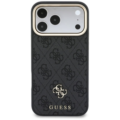 Husa MagSafe pentru Apple iPhone 18 Pro / 17 Pro, Guess, 4G Cardslot, Neagra