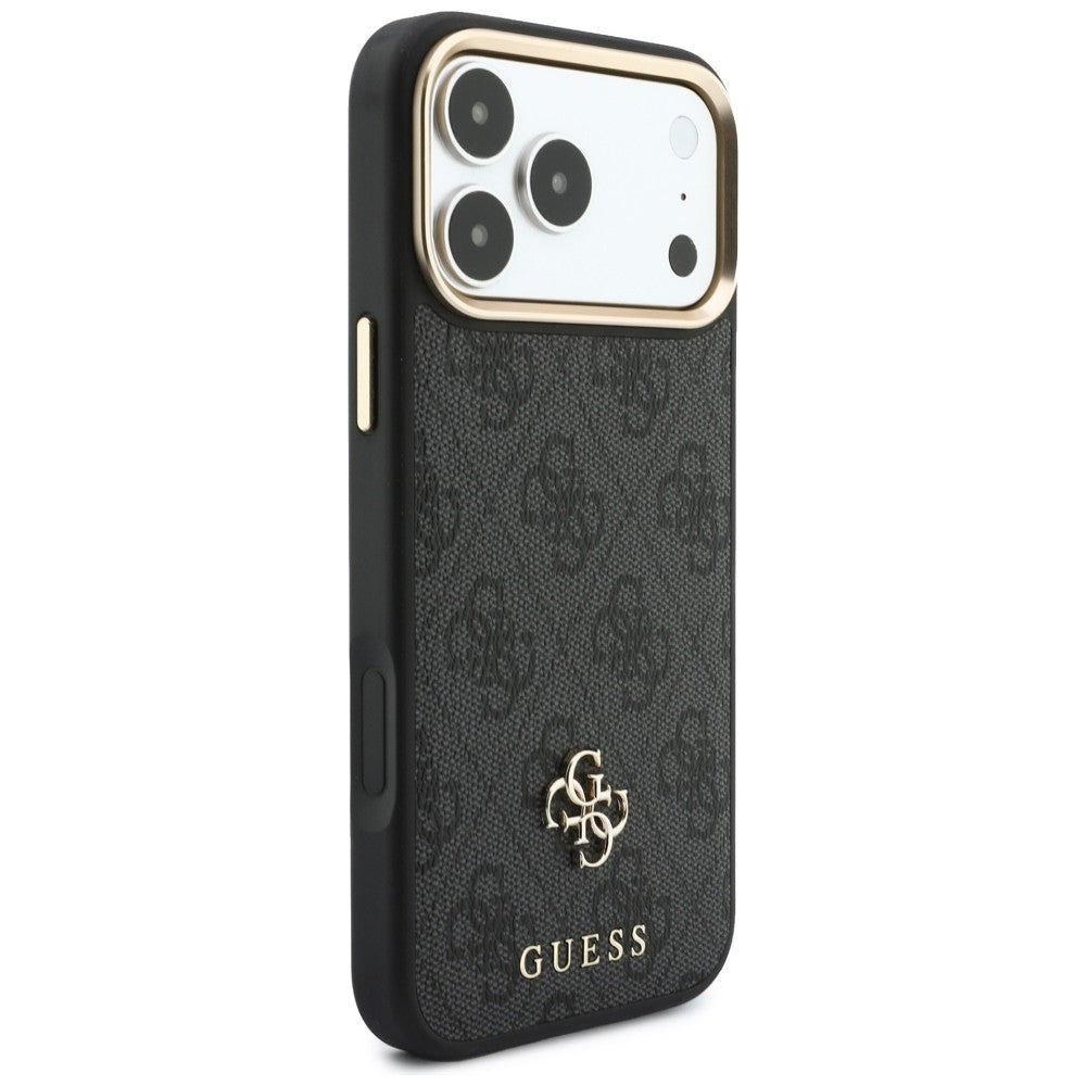 Husa MagSafe pentru Apple iPhone 18 Pro / 17 Pro, Guess, 4G Cardslot, Neagra
