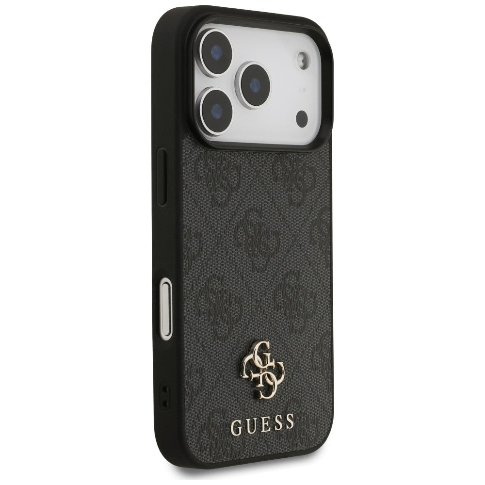 Husa MagSafe pentru Apple iPhone 18 Pro / 17 Pro, Guess, 4G Small and Classic Logo, Neagra