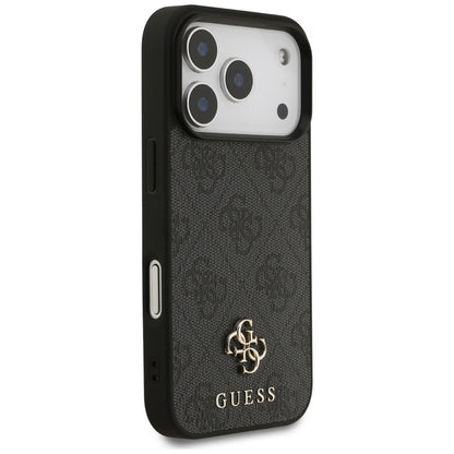 Husa MagSafe pentru Apple iPhone 18 Pro / 17 Pro, Guess, 4G Small and Classic Logo, Neagra