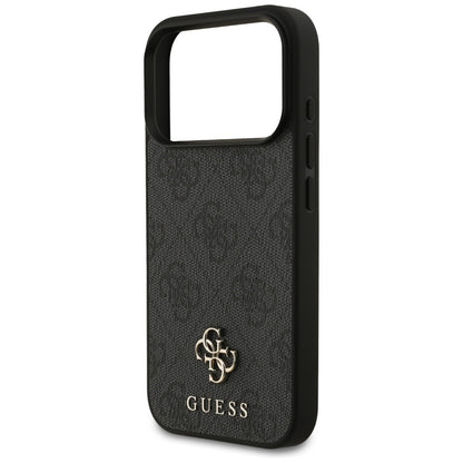Husa MagSafe pentru Apple iPhone 18 Pro / 17 Pro, Guess, 4G Small and Classic Logo, Neagra
