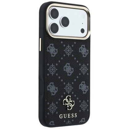Husa MagSafe pentru Apple iPhone 18 Pro / 17 Pro, Guess, Peony 4G Small Logo, Neagra