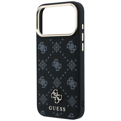 Husa MagSafe pentru Apple iPhone 18 Pro / 17 Pro, Guess, Peony 4G Small Logo, Neagra