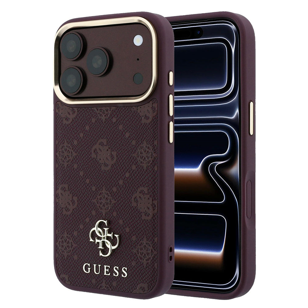 Husa MagSafe pentru Apple iPhone 18 Pro / 17 Pro, Guess, Peony 4G Small Logo, Visinie