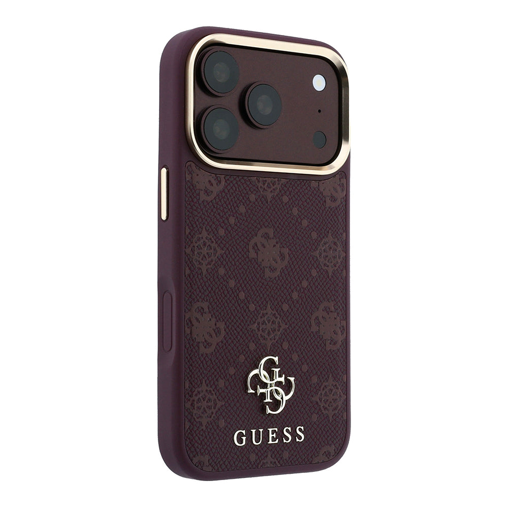 Husa MagSafe pentru Apple iPhone 18 Pro / 17 Pro, Guess, Peony 4G Small Logo, Visinie