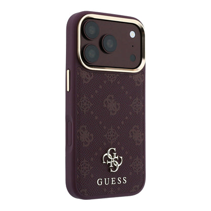 Husa MagSafe pentru Apple iPhone 18 Pro / 17 Pro, Guess, Peony 4G Small Logo, Visinie