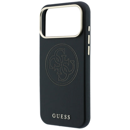 Husa MagSafe pentru Apple iPhone 18 Pro / 17 Pro, Guess, Perforated 4G, Neagra