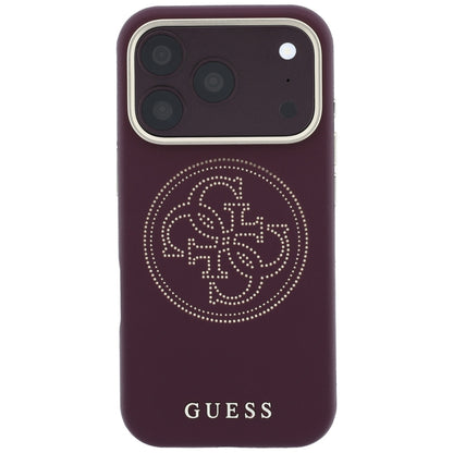 Husa MagSafe pentru Apple iPhone 18 Pro / 17 Pro, Guess, Perforated 4G, Visinie