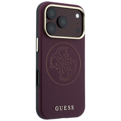Husa MagSafe pentru Apple iPhone 18 Pro / 17 Pro, Guess, Perforated 4G, Visinie