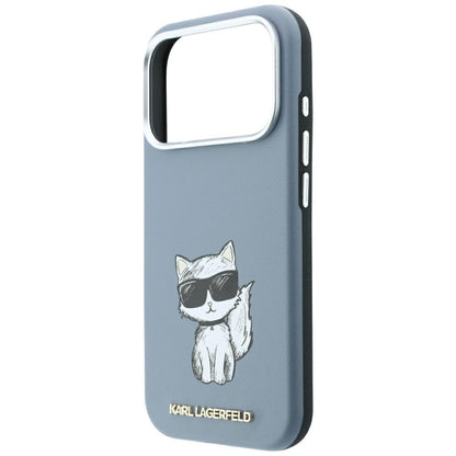 Husa MagSafe pentru Apple iPhone 18 Pro / 17 Pro, Karl Lagerfeld, Choupette Sketch, Bleu