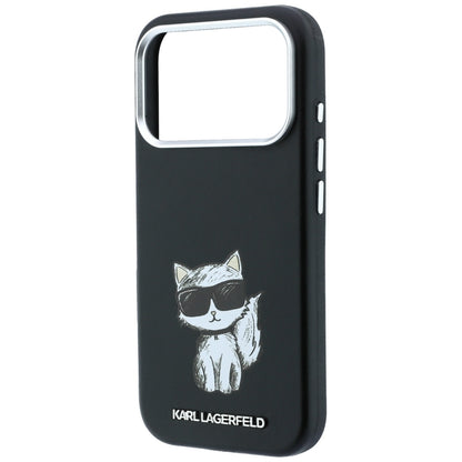 Husa MagSafe pentru Apple iPhone 18 Pro / 17 Pro, Karl Lagerfeld, Choupette Sketch, Neagra