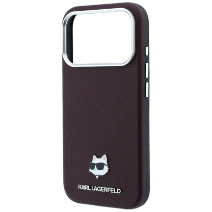 Husa MagSafe pentru Apple iPhone 18 Pro / 17 Pro, Karl Lagerfeld, Grained Choupette Head, Visinie