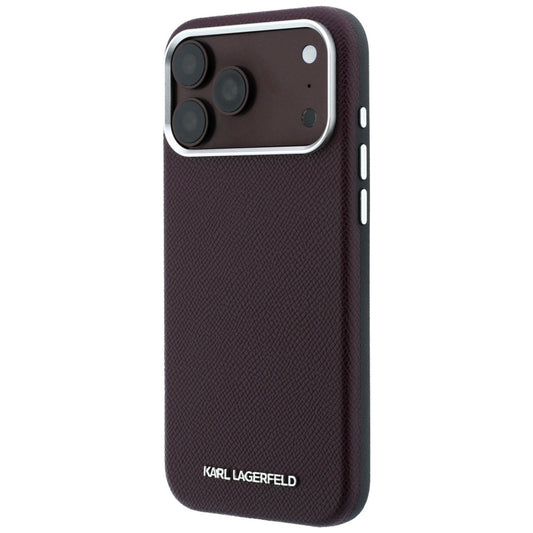 Husa MagSafe pentru Apple iPhone 18 Pro / 17 Pro, Karl Lagerfeld, Grained Elongated Logo, Visinie