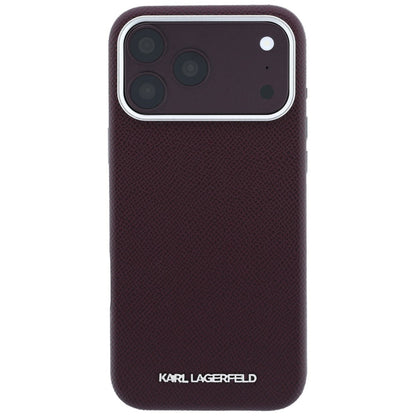 Husa MagSafe pentru Apple iPhone 18 Pro / 17 Pro, Karl Lagerfeld, Grained Elongated Logo, Visinie