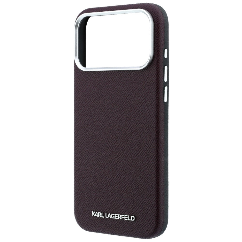 Husa MagSafe pentru Apple iPhone 18 Pro / 17 Pro, Karl Lagerfeld, Grained Elongated Logo, Visinie