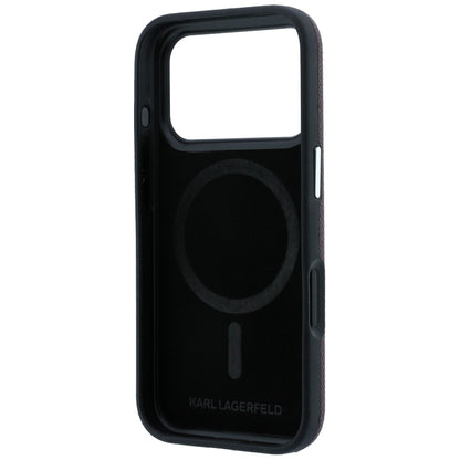 Husa MagSafe pentru Apple iPhone 18 Pro / 17 Pro, Karl Lagerfeld, Grained Embossed Ring , Visinie