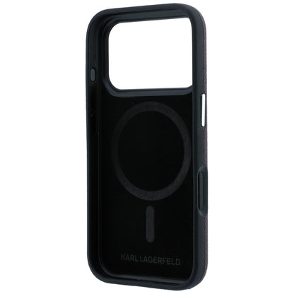 Husa MagSafe pentru Apple iPhone 18 Pro / 17 Pro, Karl Lagerfeld, Grained KC Heads, Visinie