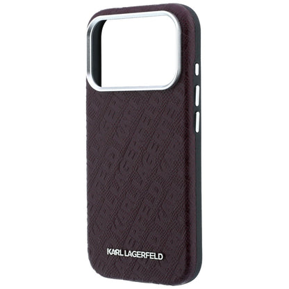 Husa MagSafe pentru Apple iPhone 18 Pro / 17 Pro, Karl Lagerfeld, Grained Metal Logo, Visinie