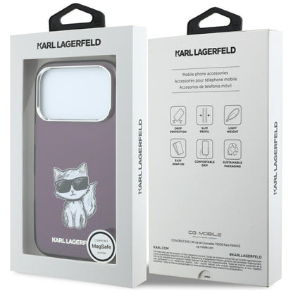 Husa MagSafe pentru Apple iPhone 18 Pro / 17 Pro, Karl Lagerfeld, HC IML Choupette Body Sketch Print, Visinie