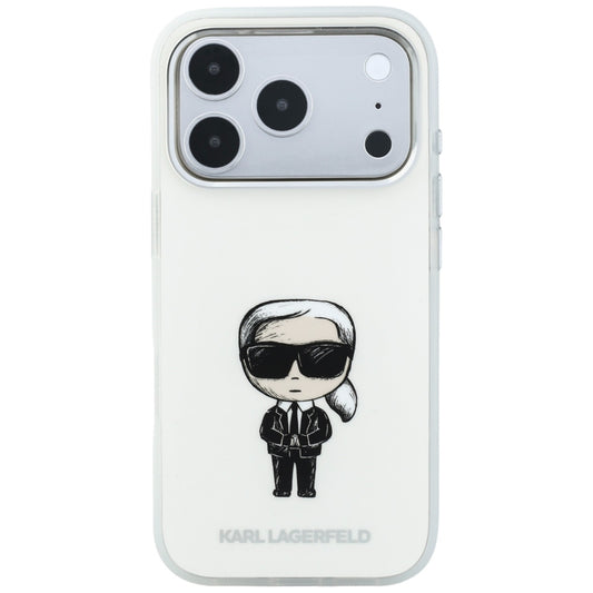 Husa MagSafe pentru Apple iPhone 18 Pro / 17 Pro, Karl Lagerfeld, HC IML Ikonik Sketch Print, Bej