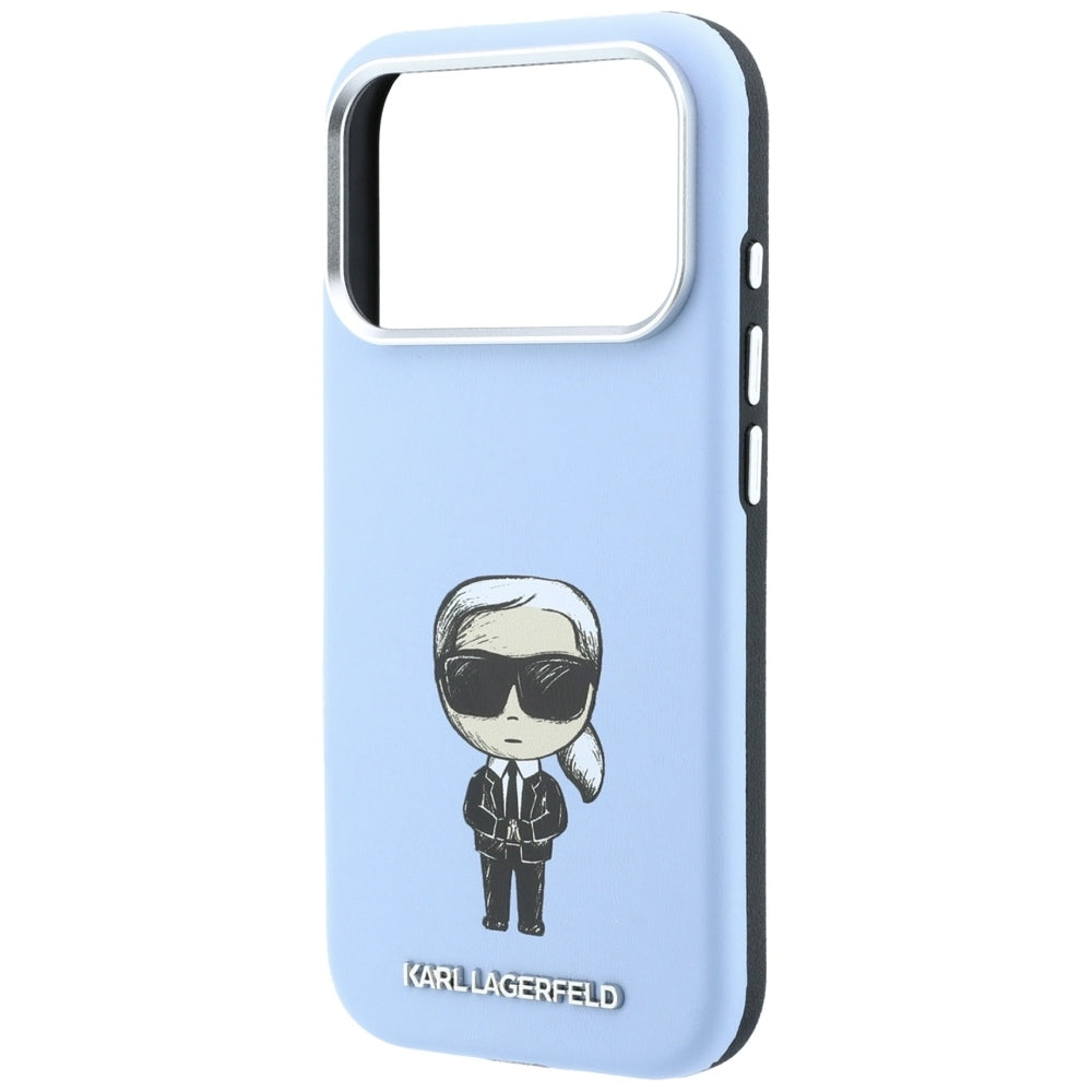 Husa MagSafe pentru Apple iPhone 18 Pro / 17 Pro, Karl Lagerfeld, Ikonik Sketch, Albastra