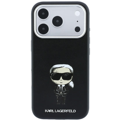 Husa MagSafe pentru Apple iPhone 18 Pro / 17 Pro, Karl Lagerfeld, Ikonik Sketch, Neagra