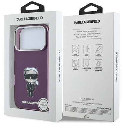 Husa MagSafe pentru Apple iPhone 18 Pro / 17 Pro, Karl Lagerfeld, HC IML Ikonik Sketch Print, Visinie