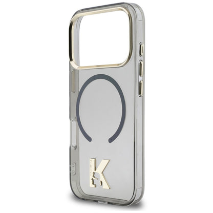 Husa MagSafe pentru Apple iPhone 18 Pro / 17 Pro, Karl Lagerfeld, IML Karl Head Logo, Neagra
