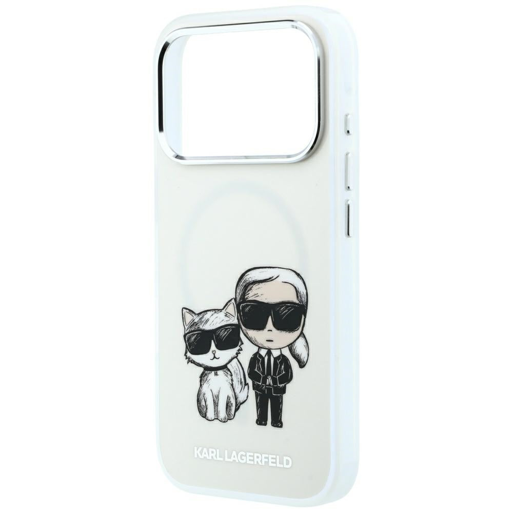 Husa MagSafe pentru Apple iPhone 18 Pro / 17 Pro, Karl Lagerfeld, KC Bodies Sketch, Bej