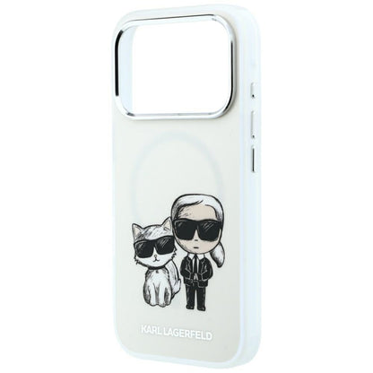 Husa MagSafe pentru Apple iPhone 18 Pro / 17 Pro, Karl Lagerfeld, KC Bodies Sketch, Bej