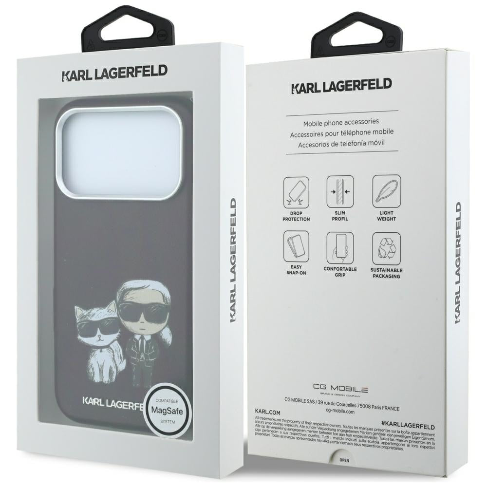 Husa MagSafe pentru Apple iPhone 18 Pro / 17 Pro, Karl Lagerfeld, KC Bodies Sketch, Visinie