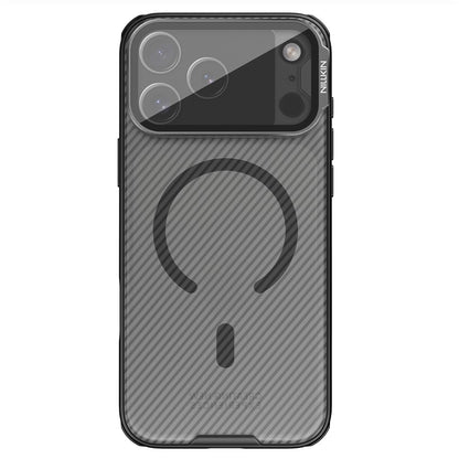 Husa MagSafe pentru Apple iPhone 18 Pro / 17 Pro, Nillkin, CamShield Prop, Neagra Transparenta