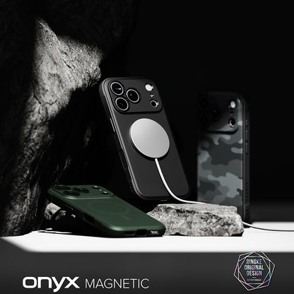 Husa MagSafe pentru Apple iPhone 18 Pro / 17 Pro, Ringke, Onyx, Neagra