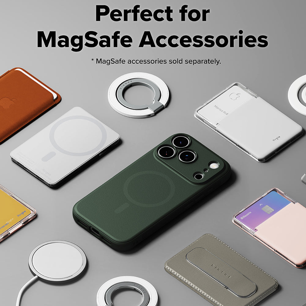 Husa MagSafe pentru Apple iPhone 18 Pro / 17 Pro, Ringke, Onyx, Verde Inchis