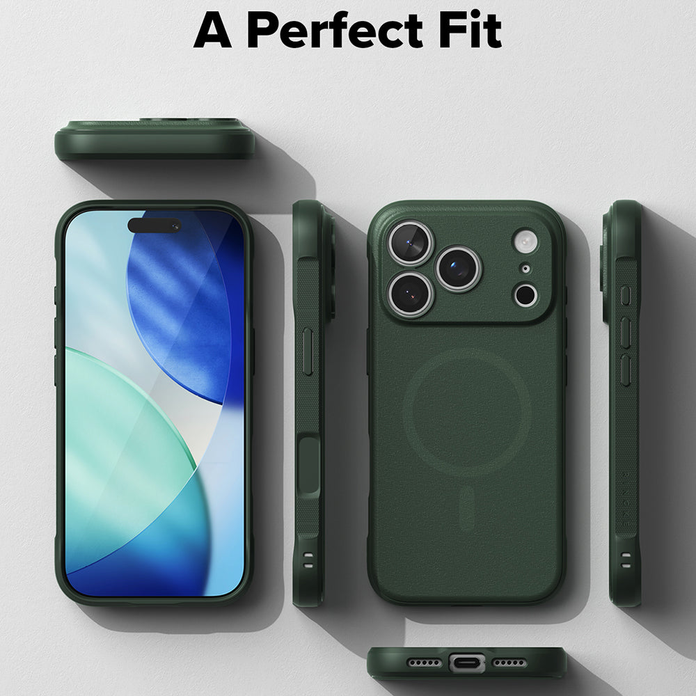 Husa MagSafe pentru Apple iPhone 18 Pro / 17 Pro, Ringke, Onyx, Verde Inchis