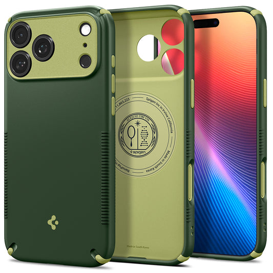 Husa MagSafe pentru Apple iPhone 18 Pro / 17 Pro, Spigen, Caseology Nano Pop Hybrid, Verde ACS12176