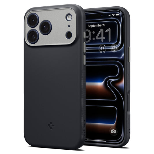 Husa MagSafe pentru Apple iPhone 18 Pro / 17 Pro, Spigen, Caseology Nano Pop, Neagra ACS12177