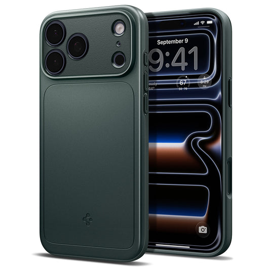 Husa MagSafe pentru Apple iPhone 18 Pro / 17 Pro, Spigen, Thin Fit, Verde ACS12145