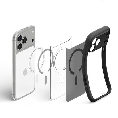 Husa MagSafe pentru Apple iPhone 18 Pro / 17 Pro, Spigen, Ultra Hybrid, Neagra Satinata ACS12160