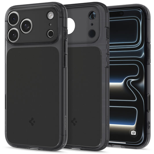 Husa MagSafe pentru Apple iPhone 18 Pro / 17 Pro, Spigen, Ultra Hybrid T, Neagra Mata ACS12171
