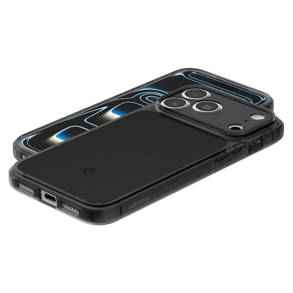 Husa MagSafe pentru Apple iPhone 18 Pro / 17 Pro, Spigen, Ultra Hybrid T, Neagra Mata ACS12171