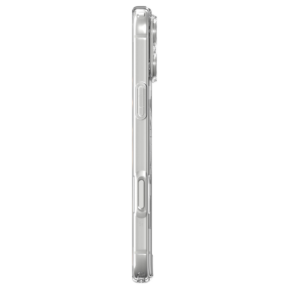 Husa MagSafe pentru Apple iPhone 18 Pro / 17 Pro, Spigen, Ultra Hybrid, Transparenta Alba ACS12155