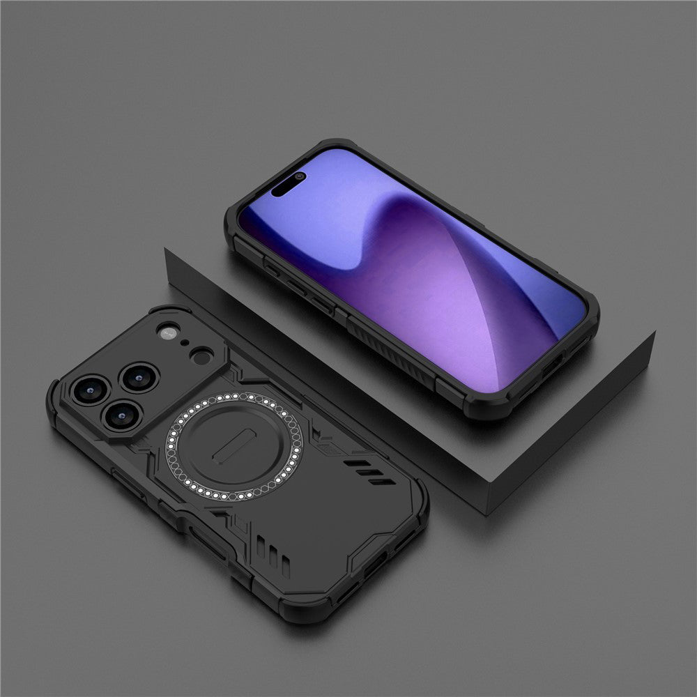 Husa MagSafe pentru Apple iPhone 18 Pro / 17 Pro, Techsuit, ArmorMag, Neagra