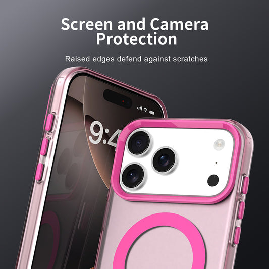 Husa MagSafe pentru Apple iPhone 18 Pro / 17 Pro, Techsuit, CandyCase, Roz