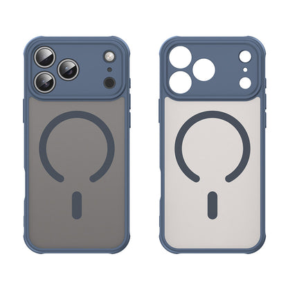 Husa MagSafe pentru Apple iPhone 18 Pro / 17 Pro, Techsuit, HaloFrost II, Bleumarin