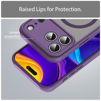 Husa MagSafe pentru Apple iPhone 18 Pro / 17 Pro, Techsuit, HaloFrost II, Mov